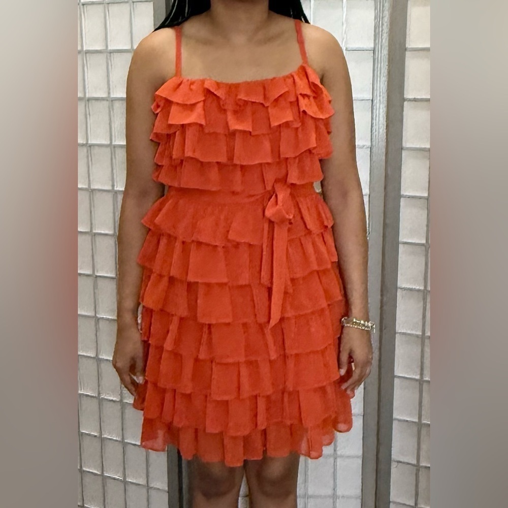 Juicy Couture Ruffle Dress with Spaghetti Straps - Size 8
